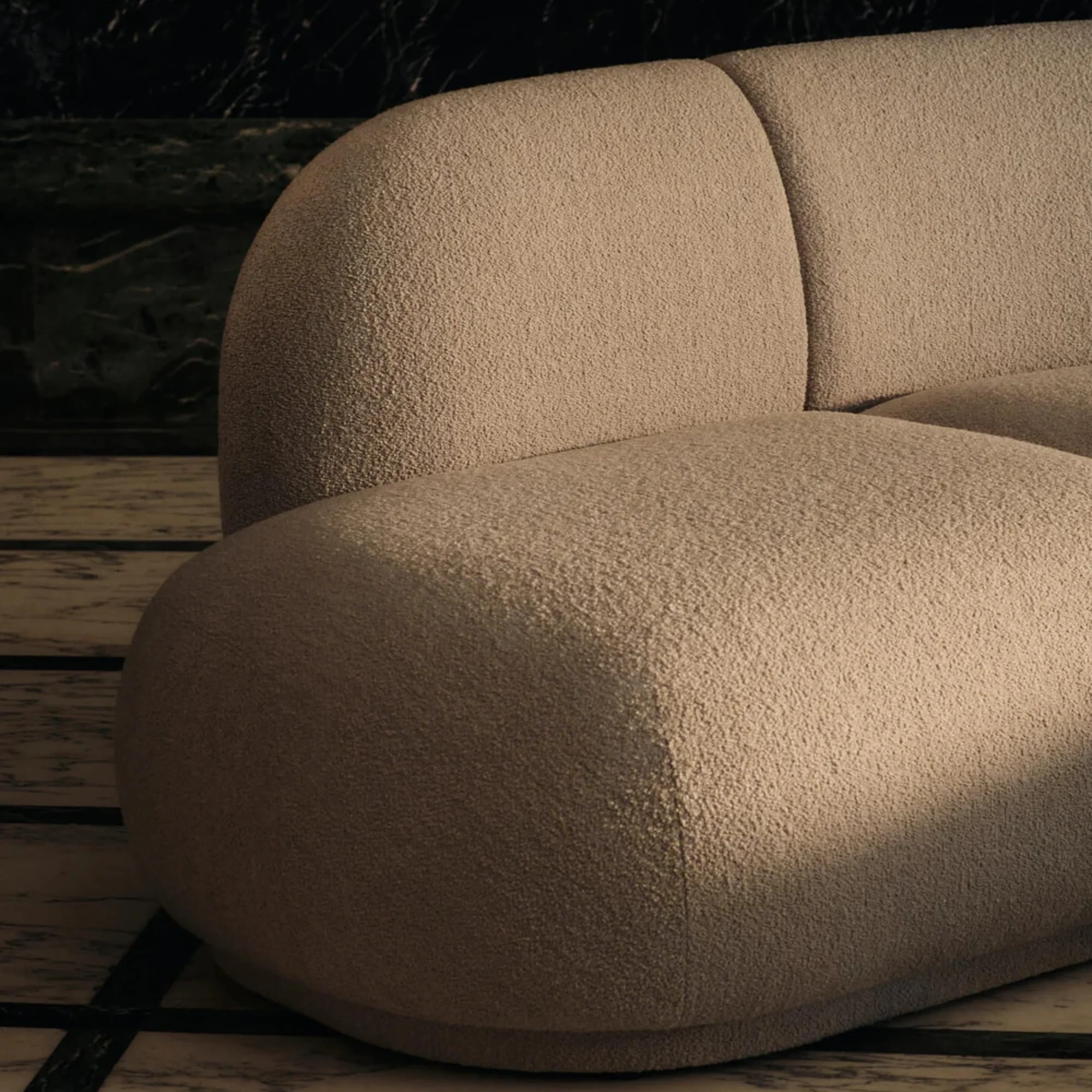 Rico Sofa Open End Left - Soft Bouclé - Image 3