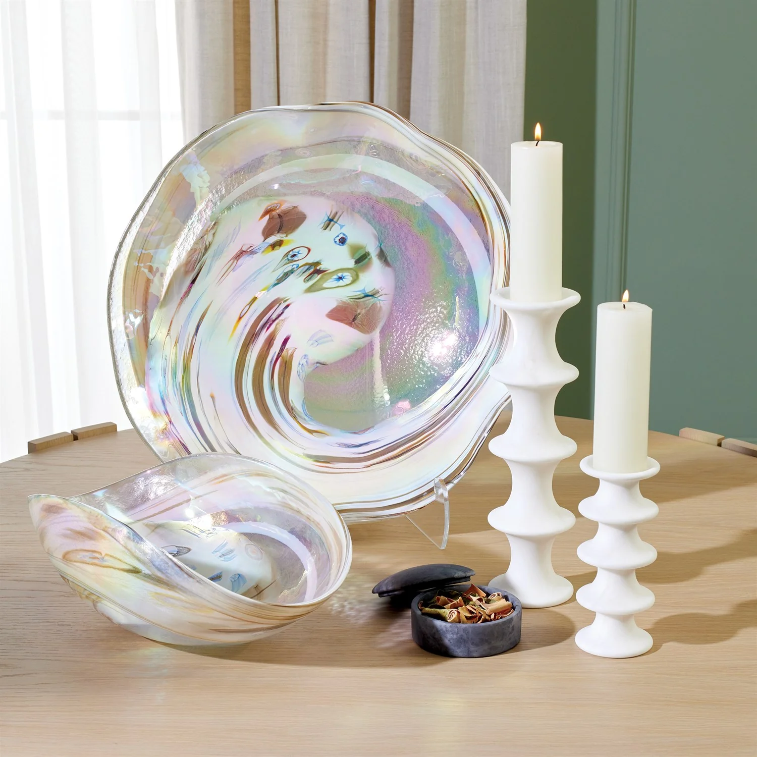 Ridge Candlestick - White - Image 2