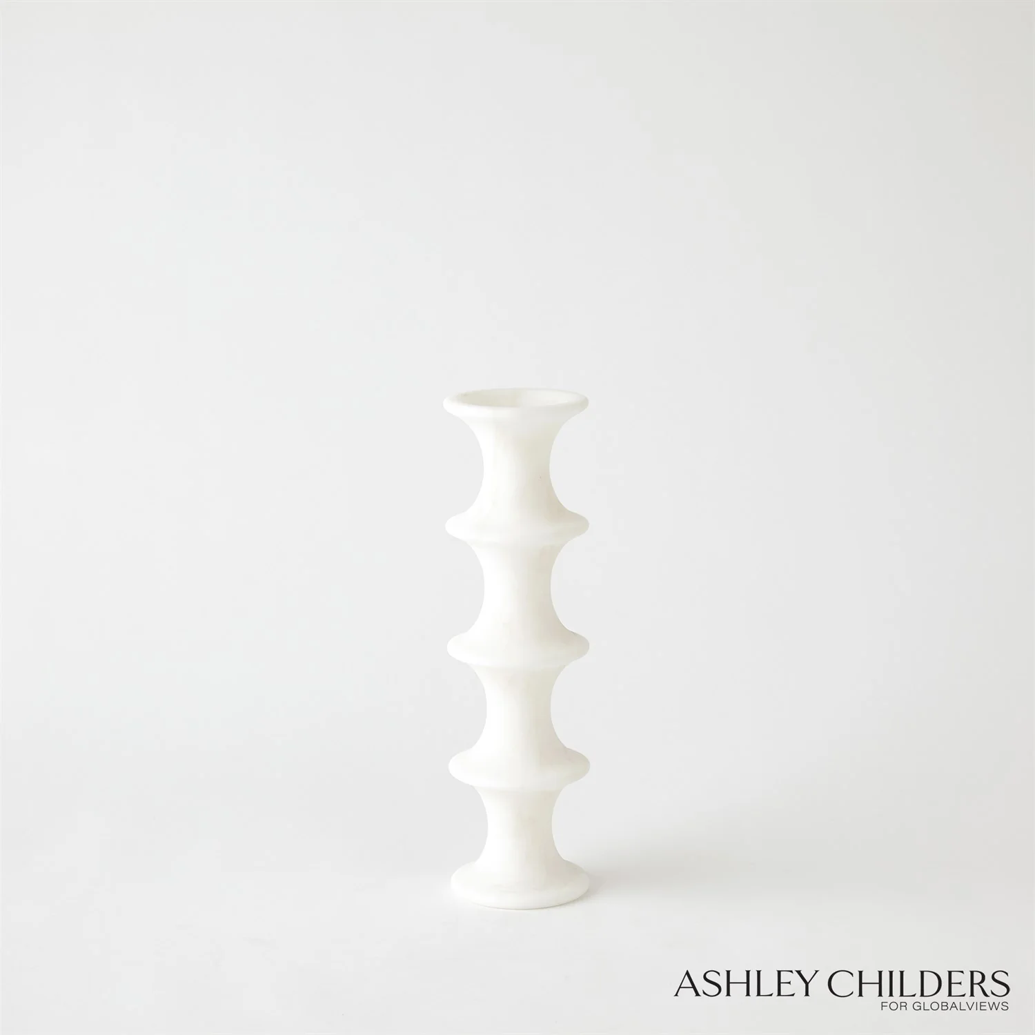 Ridge Candlestick - White - Image 3