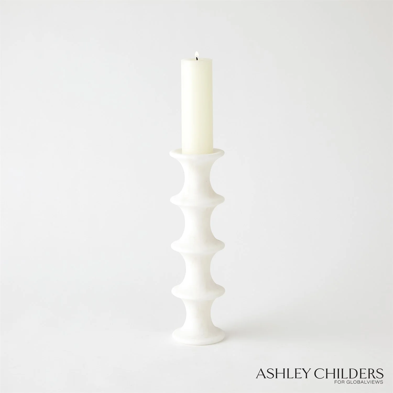 Ridge Candlestick - White - Image 5