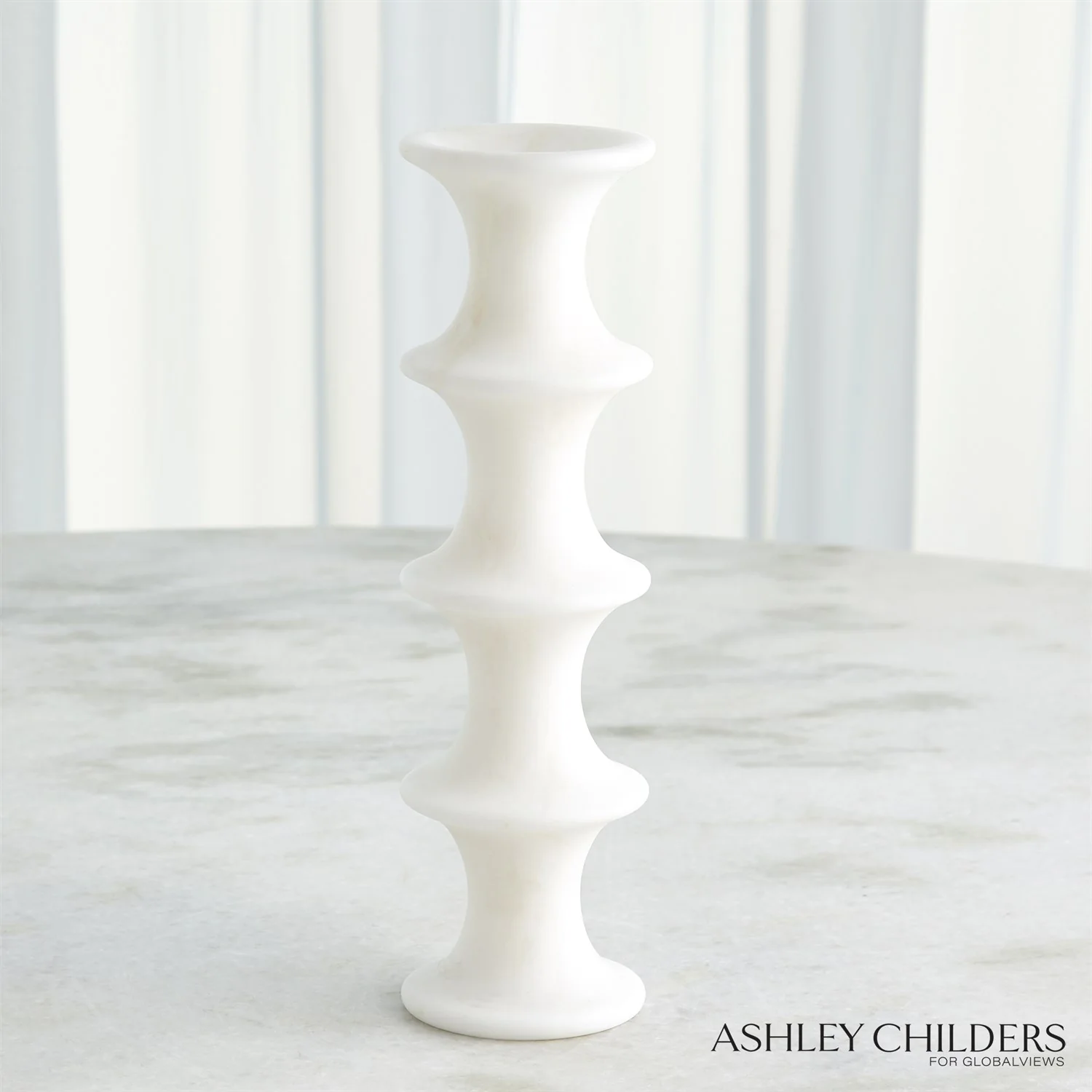 Ridge Candlestick - White - Image 6