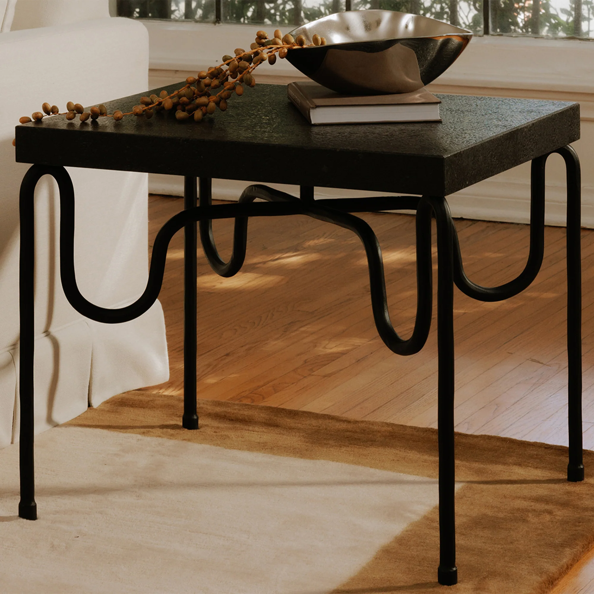 Riley Side Table - Black Granite - Image 3