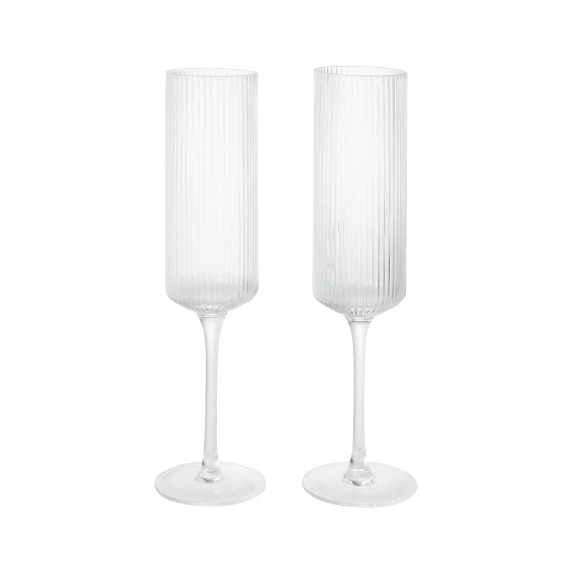 Ripple Champagne Flutes - Set of 2 - Image 7