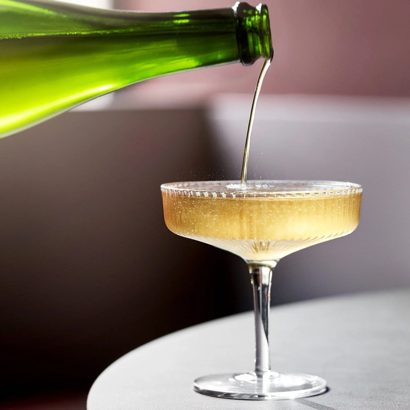 Ripple Champagne Saucer - Clear - Set of 2 - Image 3