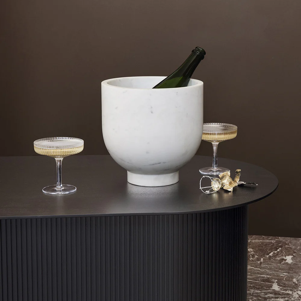 Ripple Champagne Saucer - Clear - Set of 2 - Image 4