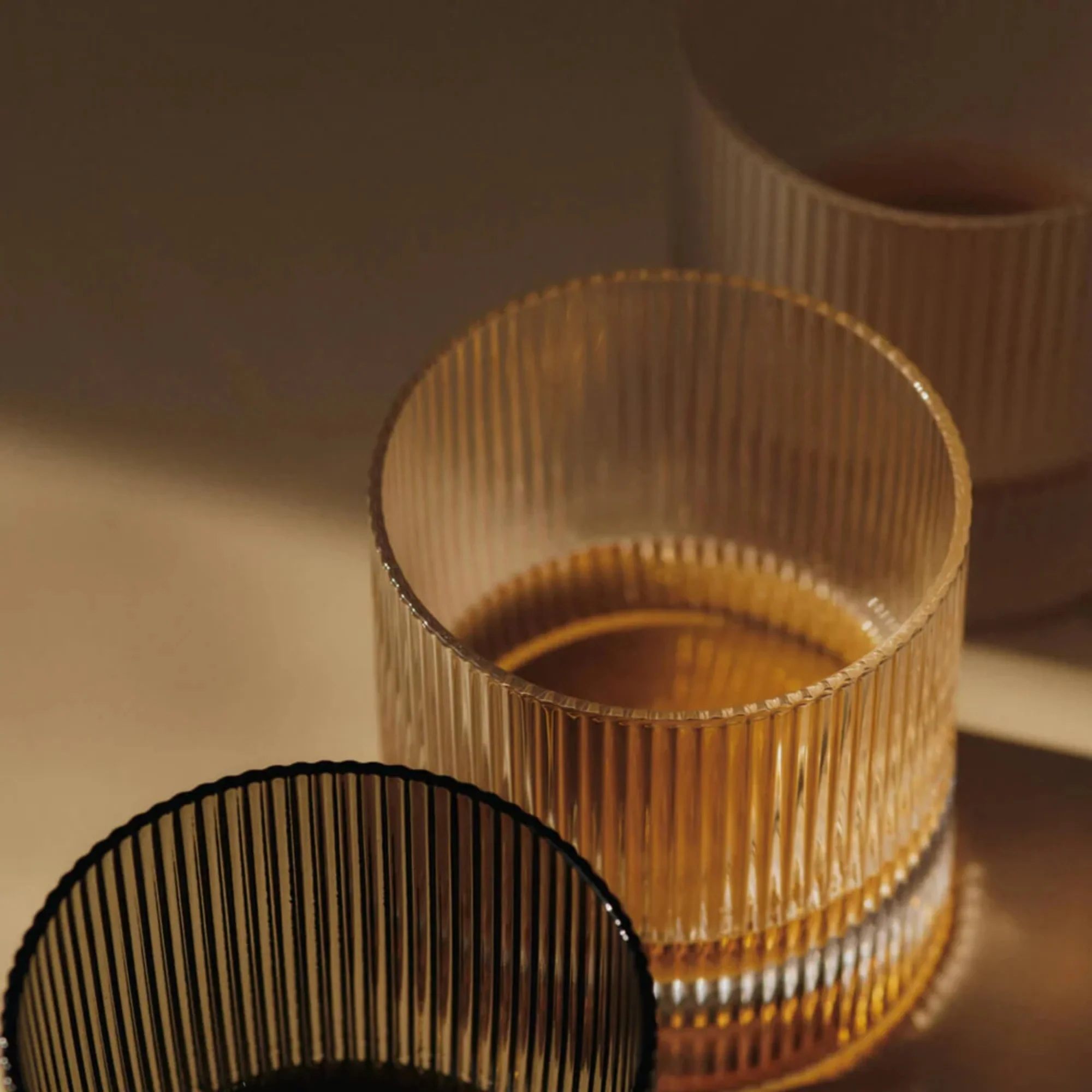 Ripple Tumbler Glasses - Set of 2 - Frosted - Image 2