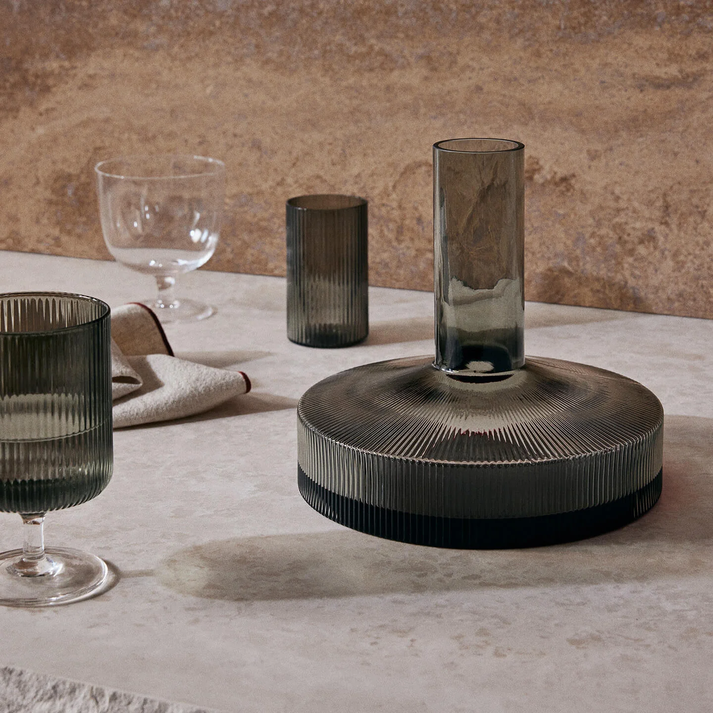 Ripple Wine Carafe - Clear - Image 4