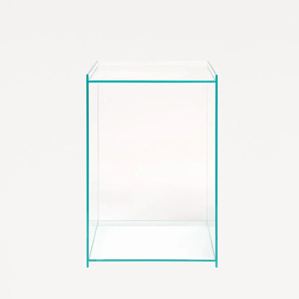 Rivet Box Table - Glass - Image 3