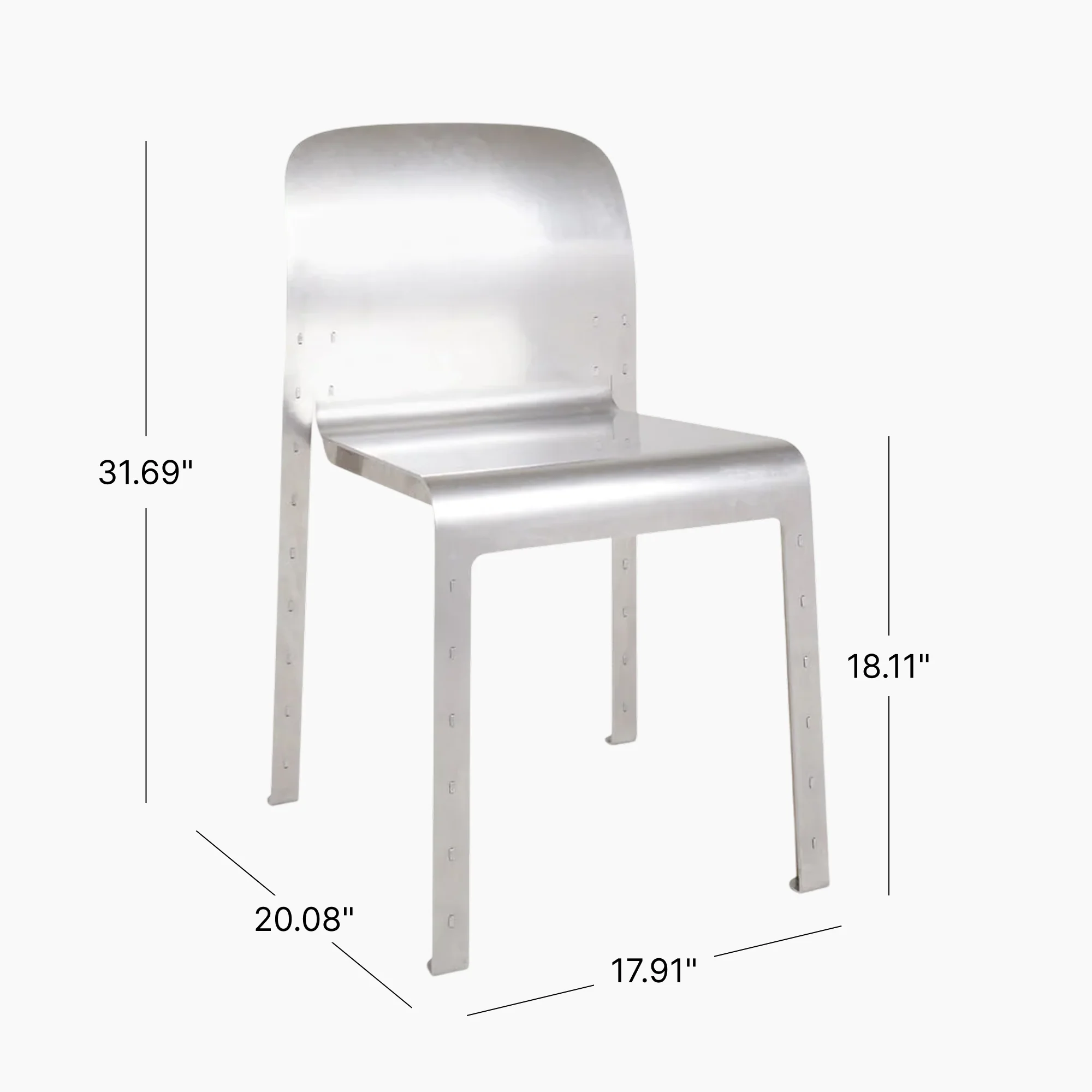 Rivet Chair - Aluminum - Image 13