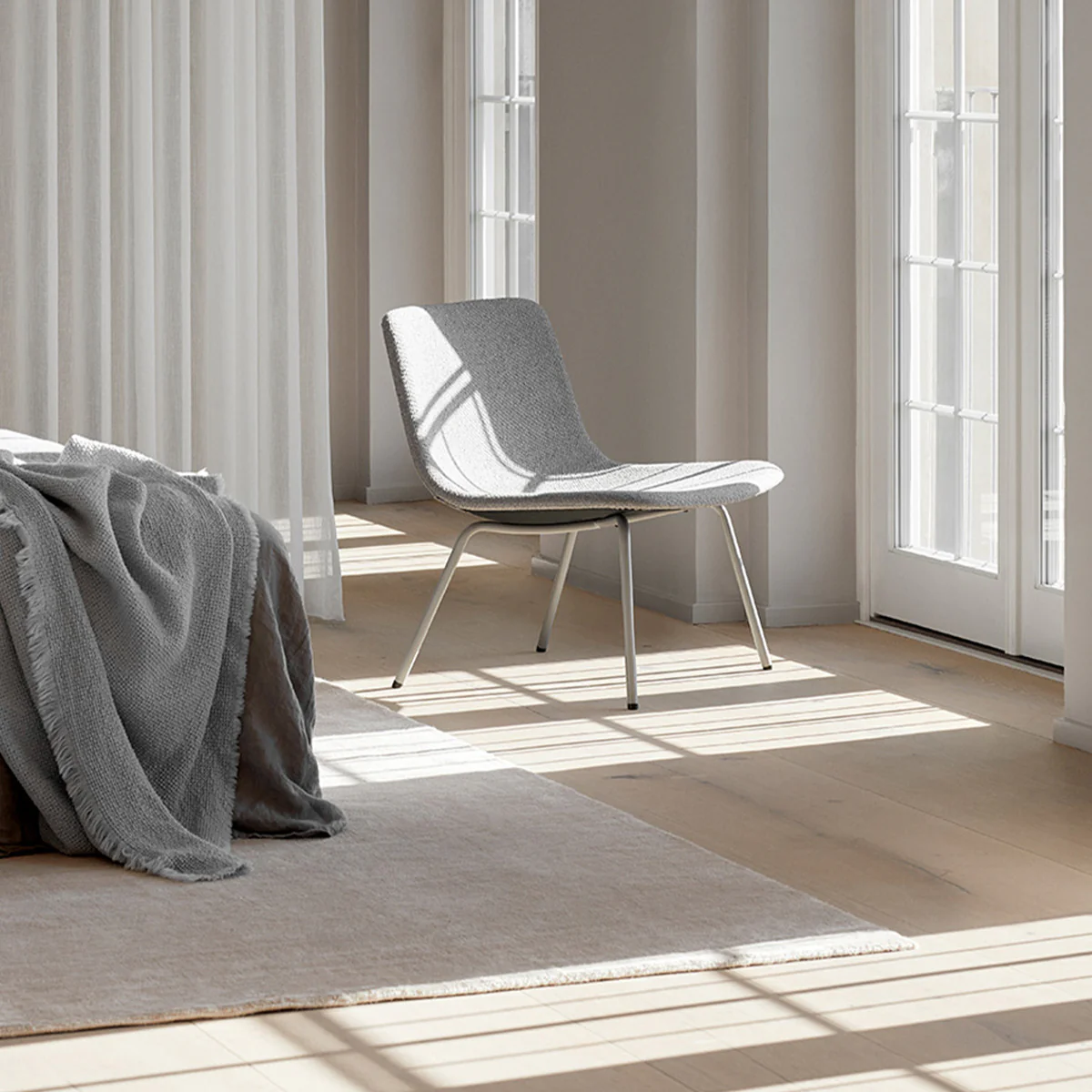 Rose Dust Bamboo Rug - Image 2