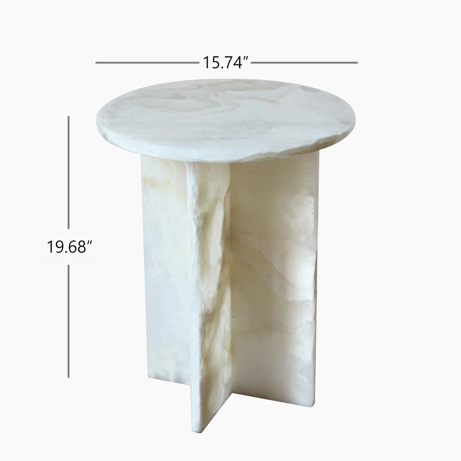 Rosie White Onyx Table - Image 7