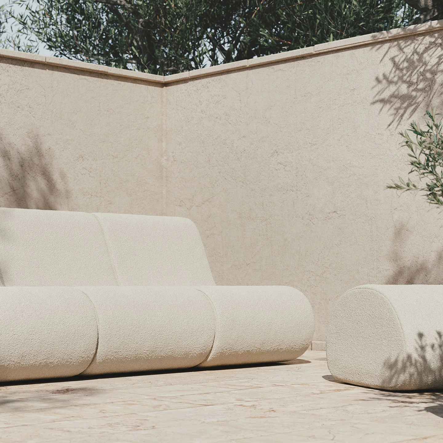 Rouli Center Module Pure Bouclé - Off-white - Image 4