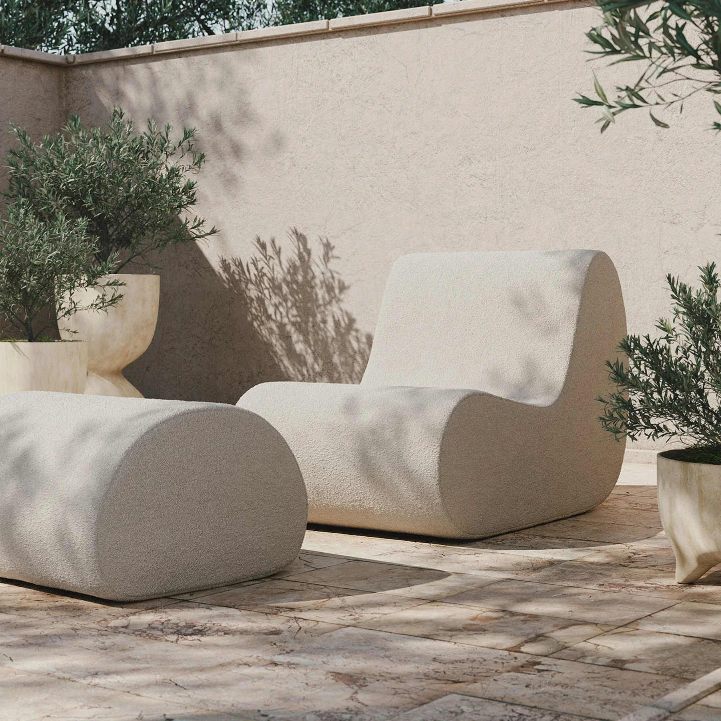 Rouli Pouf - Pure Bouclé - Image 3