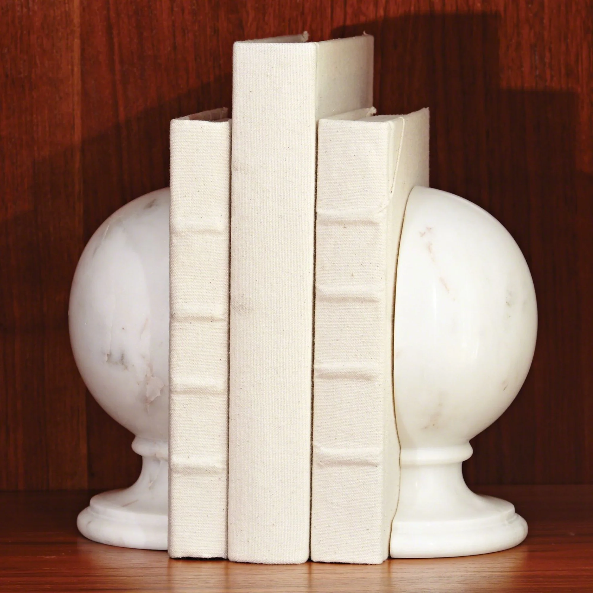 S/2 Marble Sphere Bookends - Image 2