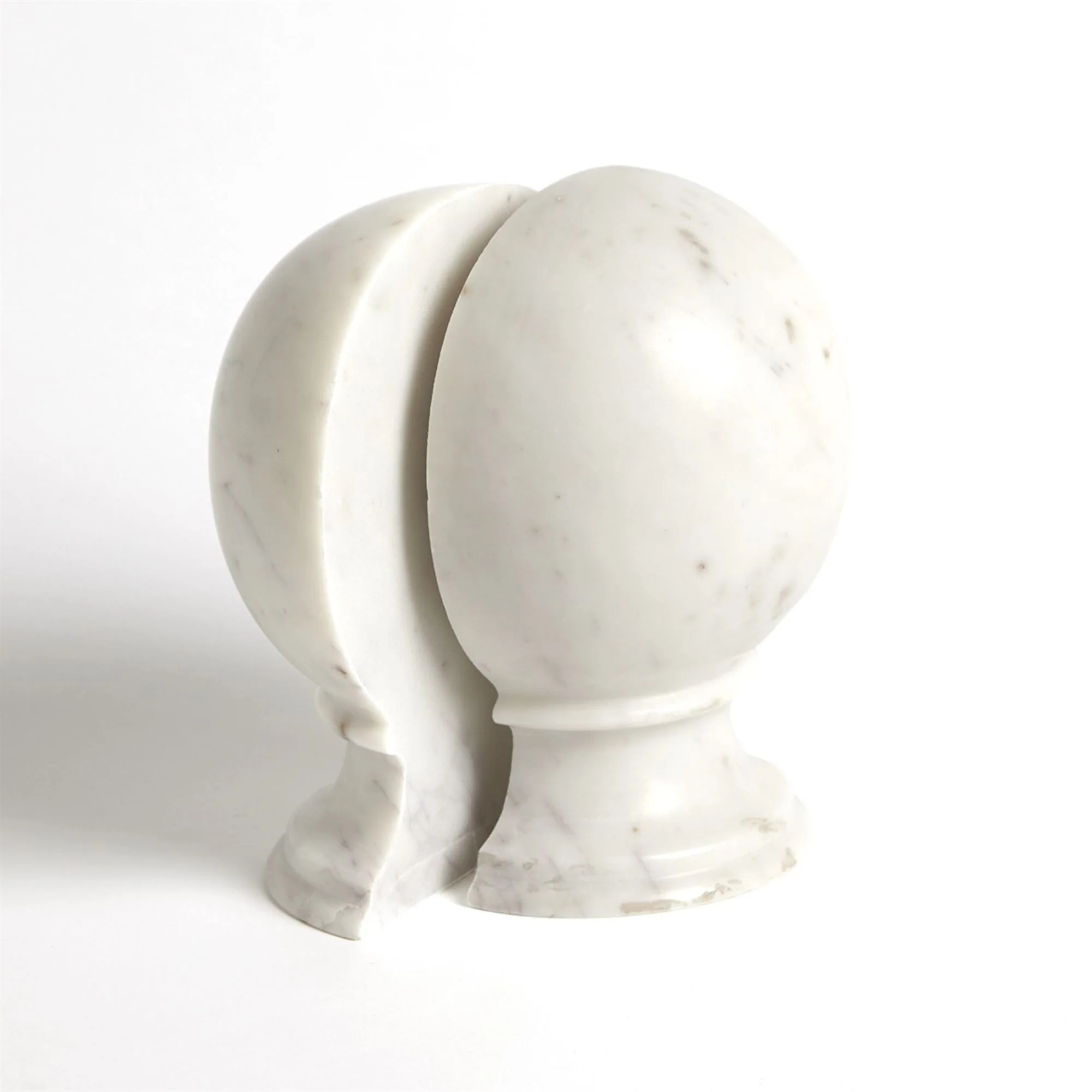 S/2 Marble Sphere Bookends - Image 3