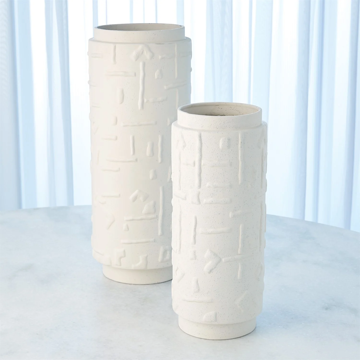 Sankuru Vases-Rustic White - Image 2