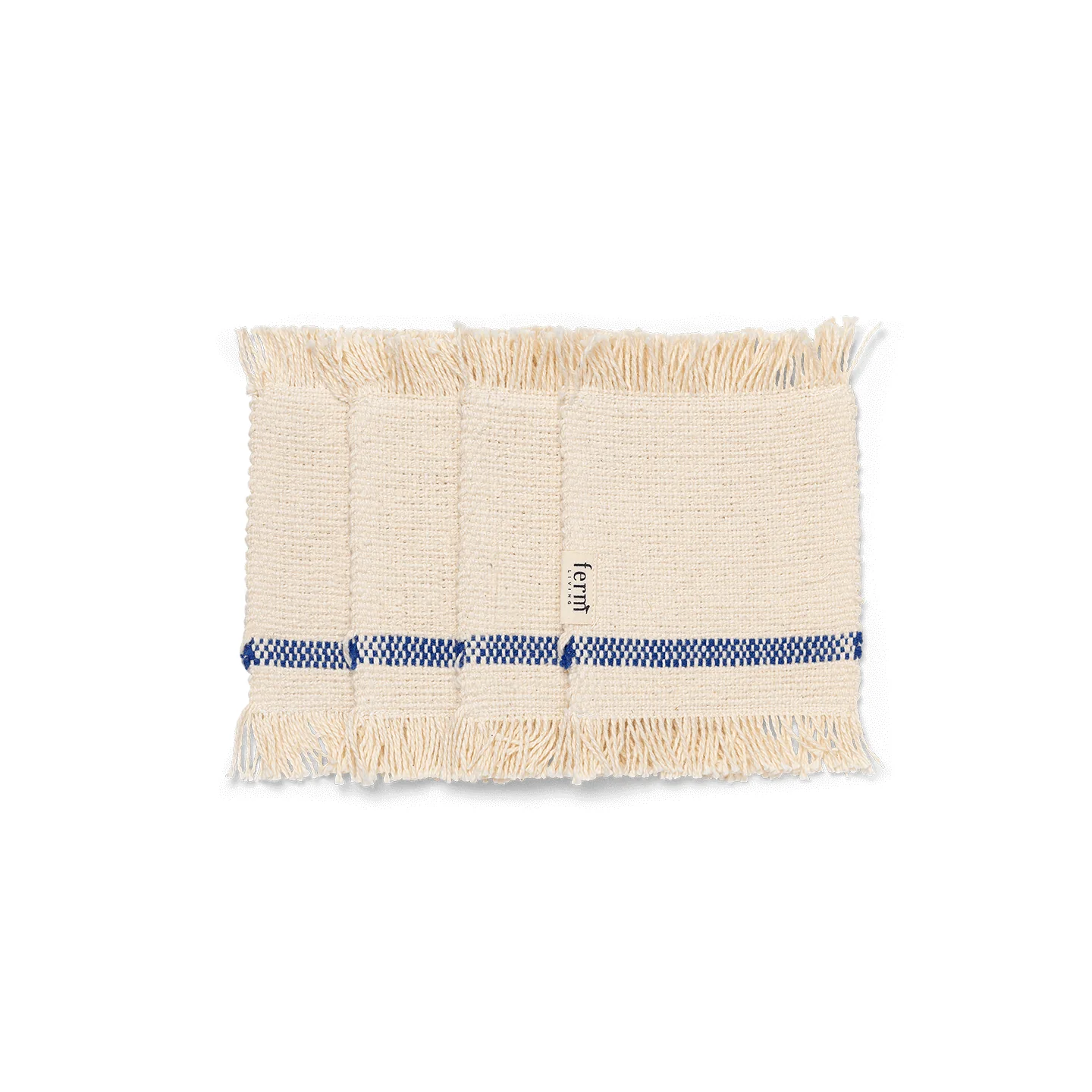 Savor Coasters - Set of 4 - Off-white/Blue - Image 3
