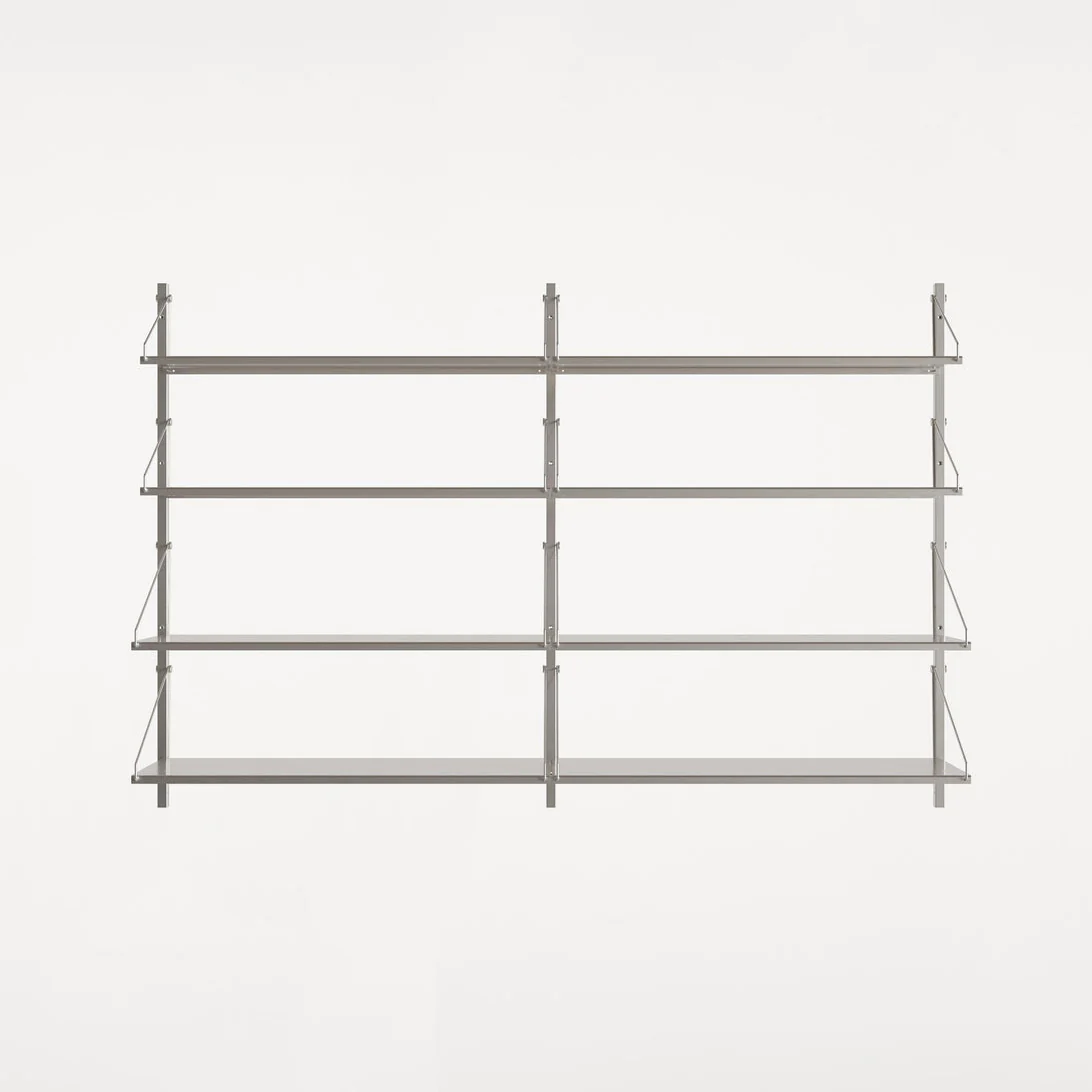 Shelf Library Double Section | Stainless Steel - Image 3