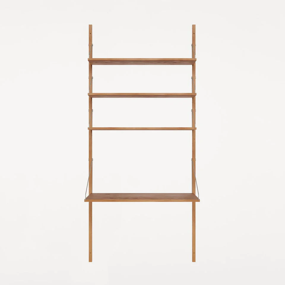 Shelf Library Single Section | Natural Oak - Image 10