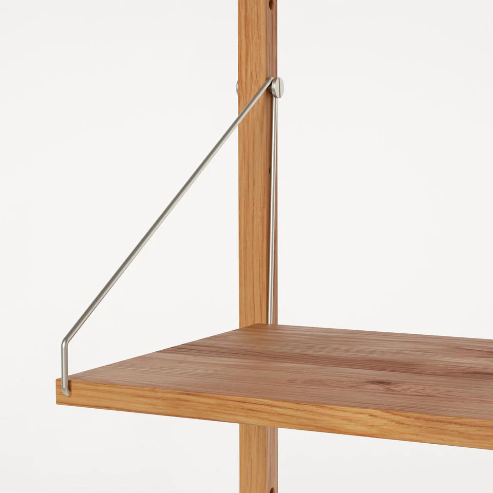 Shelf Library Single Section | Natural Oak - Image 4