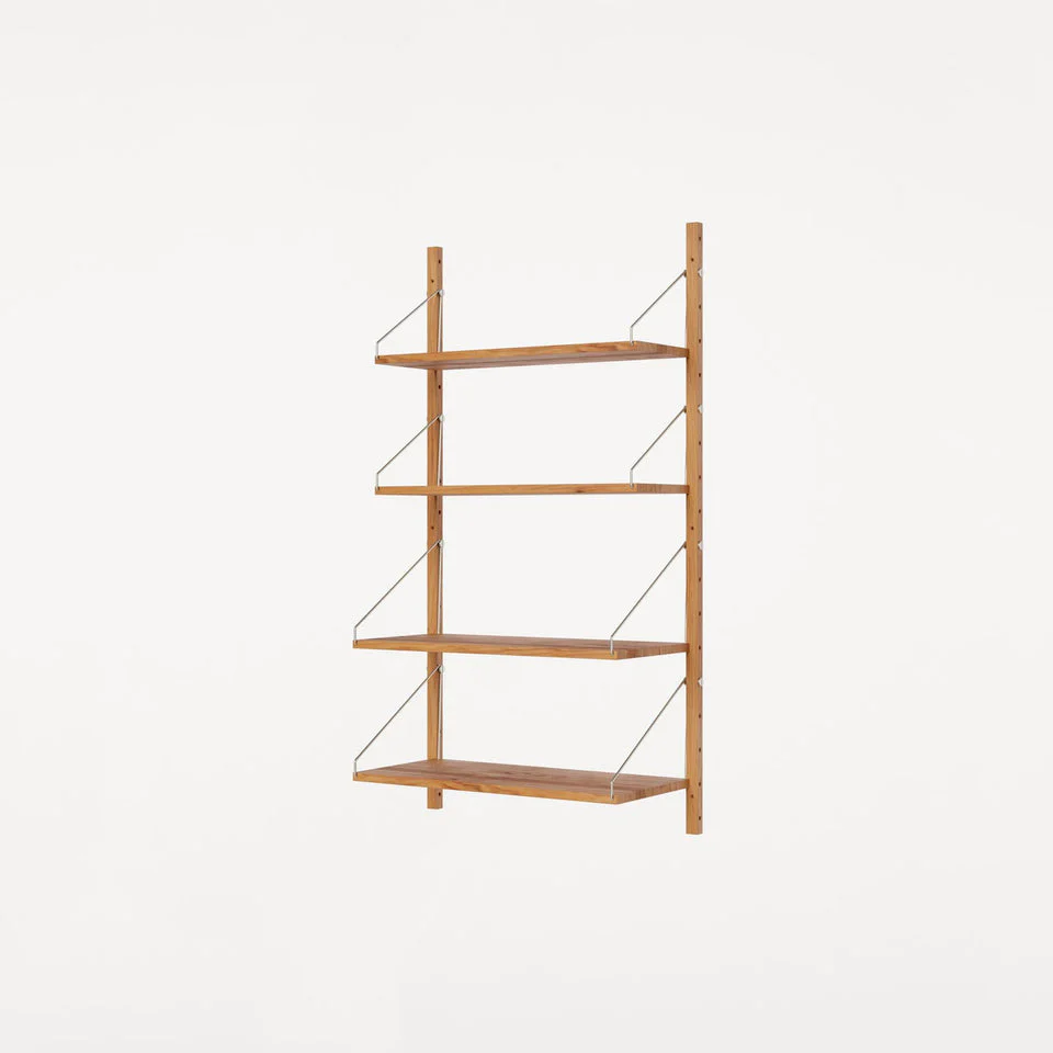 Shelf Library Single Section | Natural Oak - Image 5