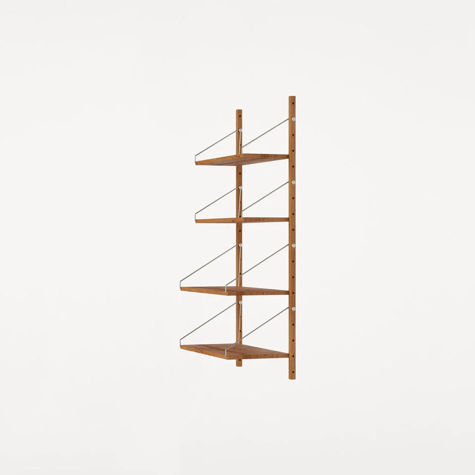Shelf Library Single Section | Natural Oak - Image 7