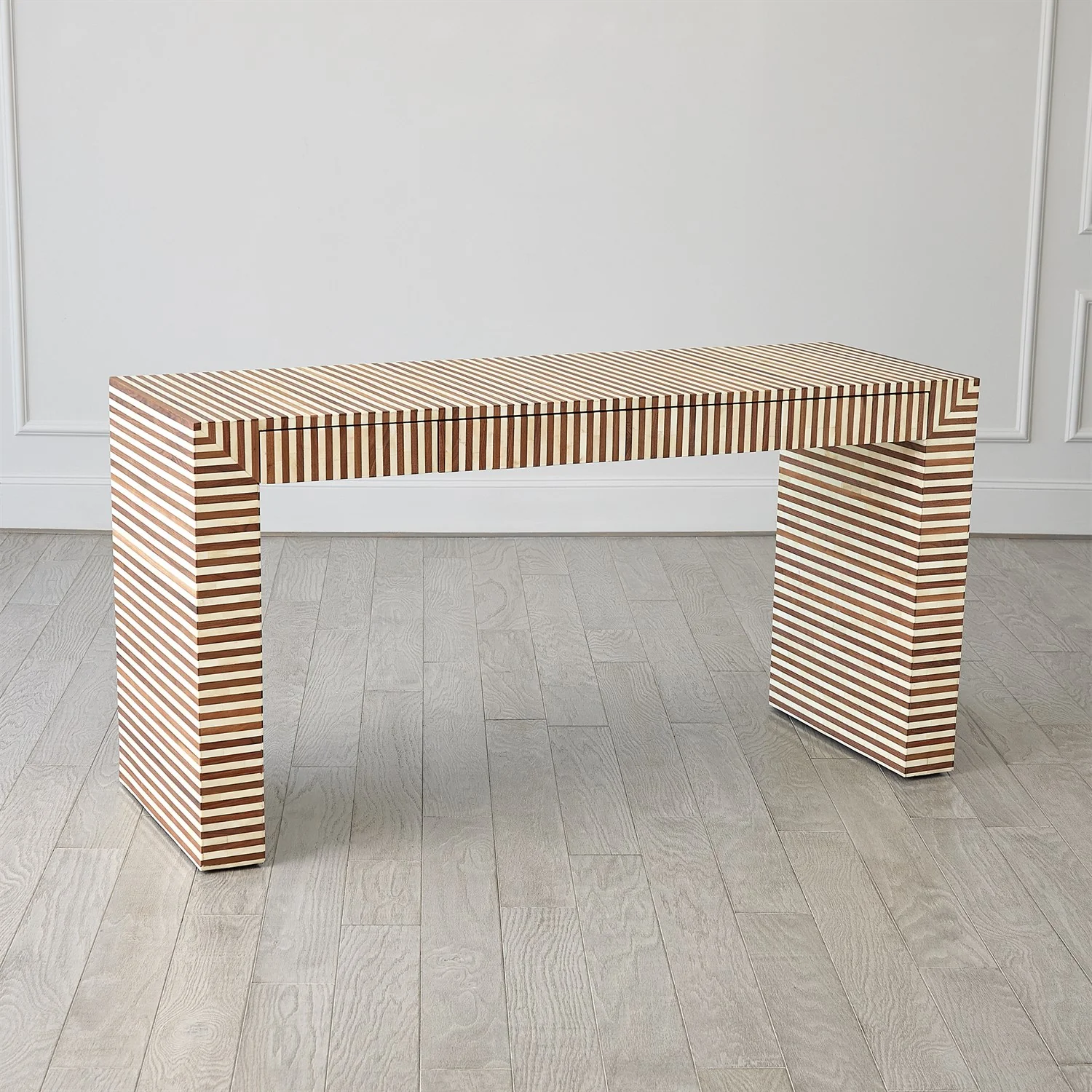 Sienna Writing Desk - Walnut/Bone - Image 3