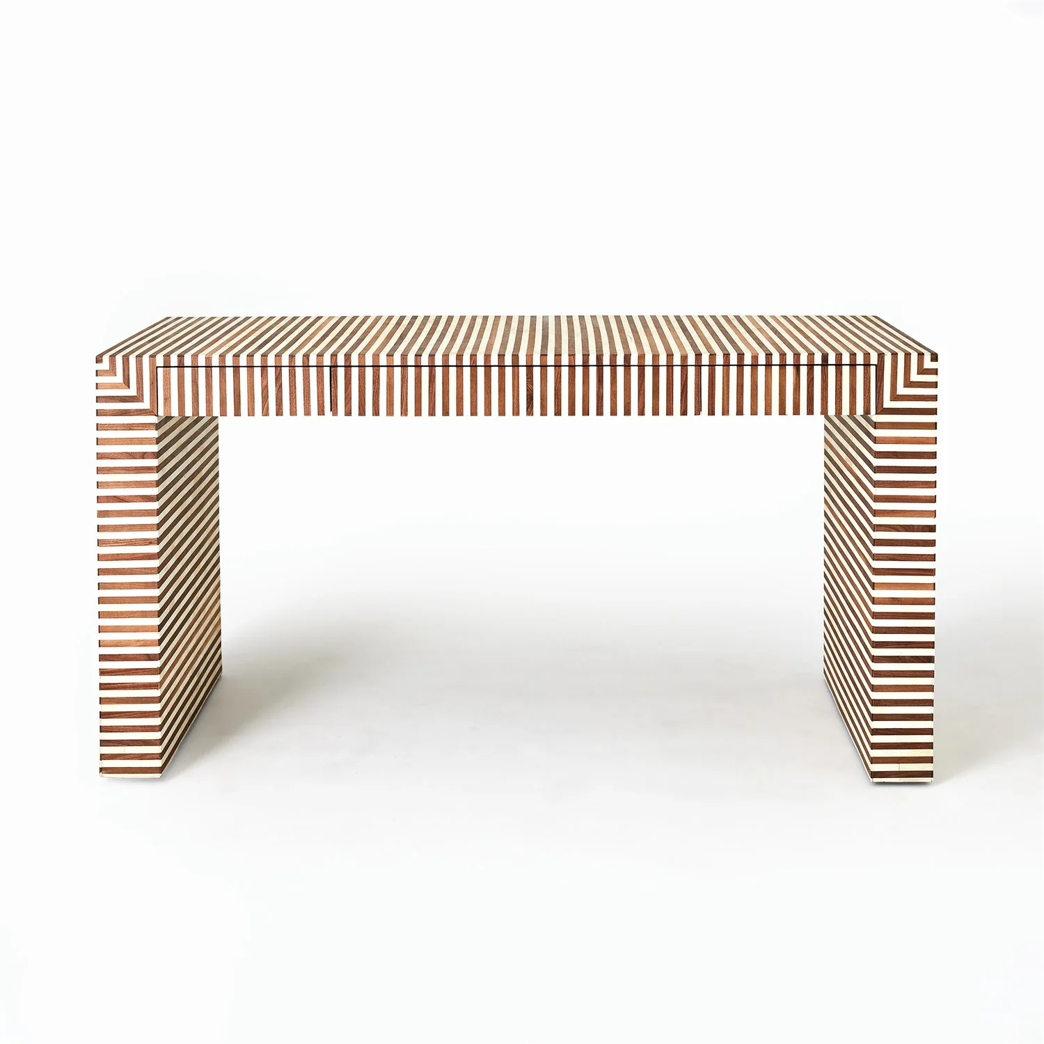 Sienna Writing Desk - Walnut/Bone - Image 5
