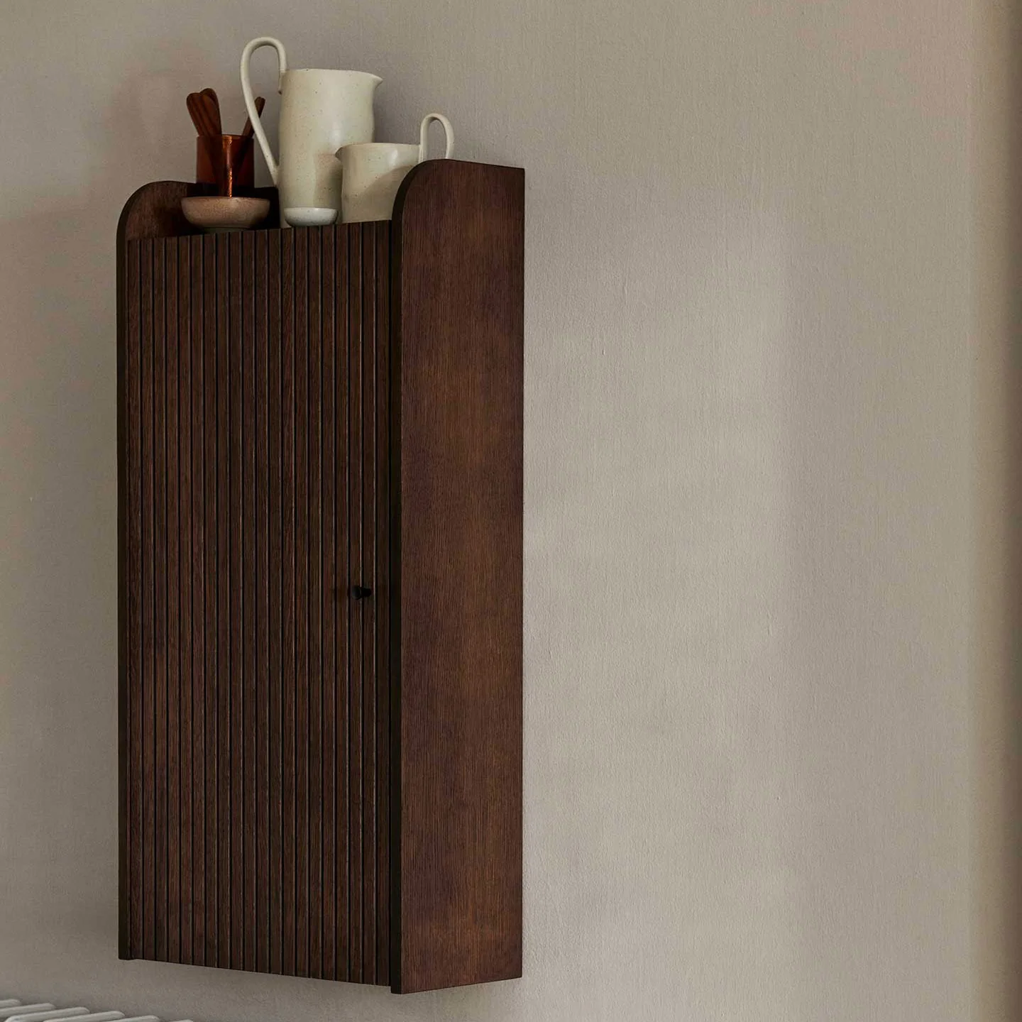 Sill Wall Cabinet - Dark Stained Oak - Image 3