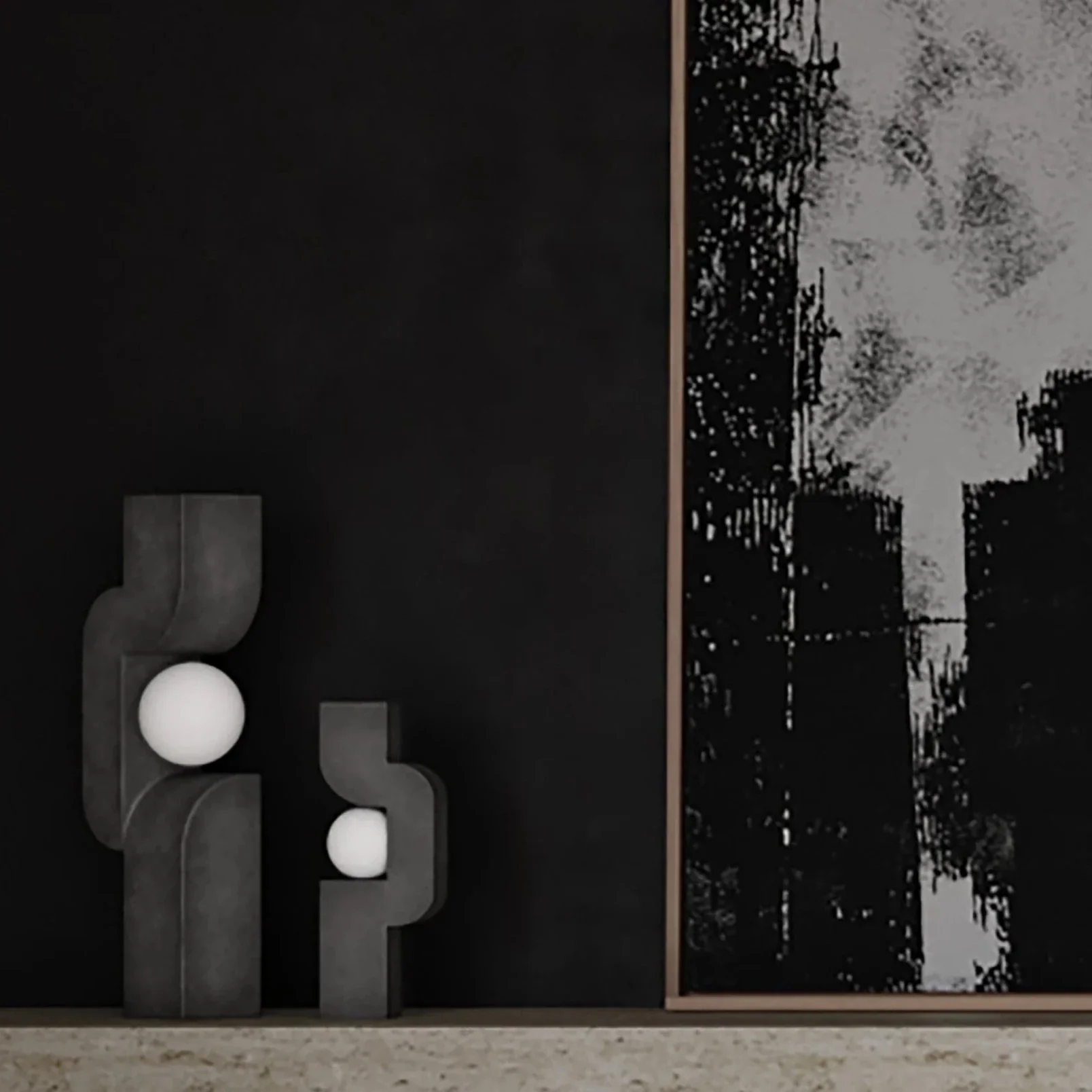Sitting Man, Big - Dark Grey - Image 3