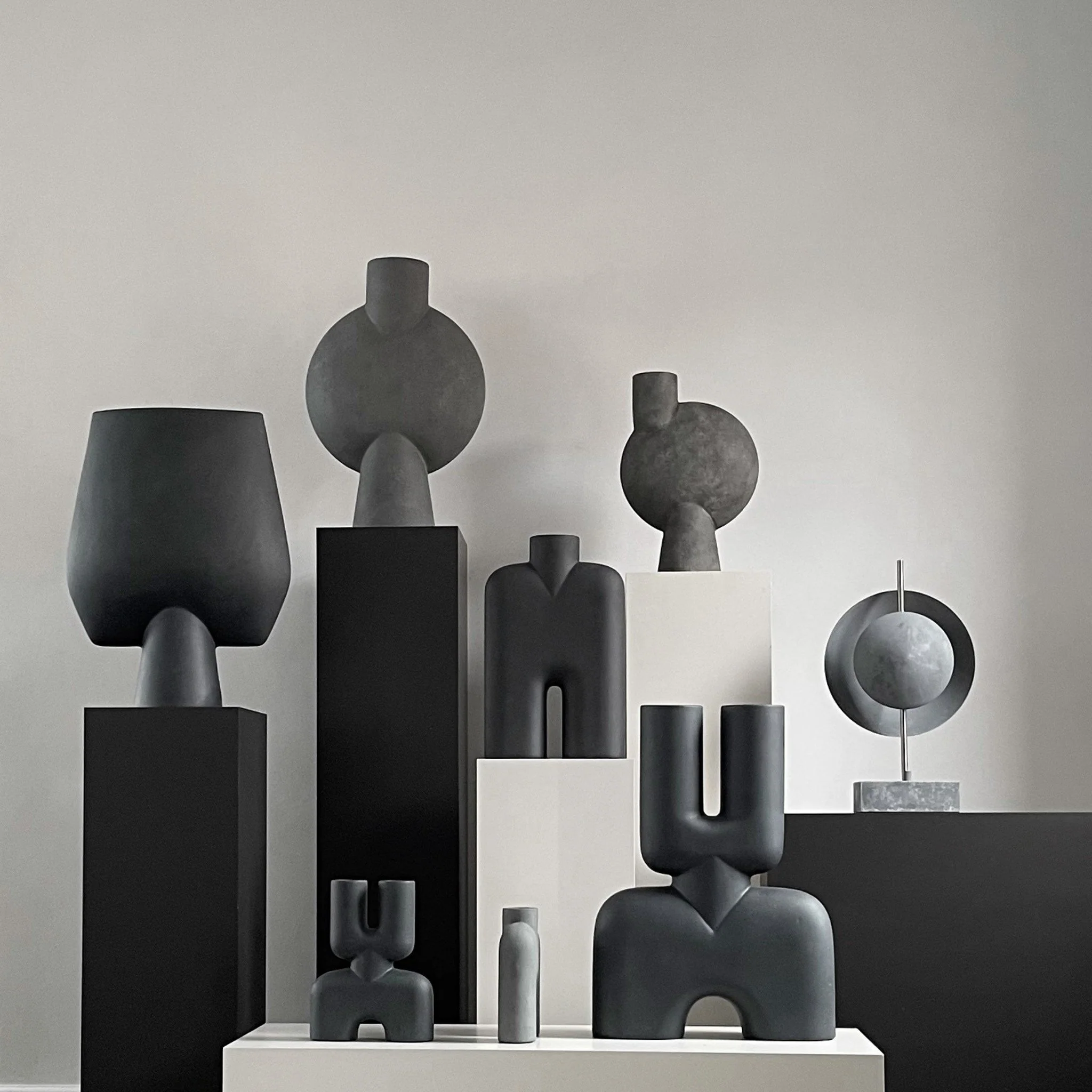 Sphere Vase Square - Hexa - Black - Image 5