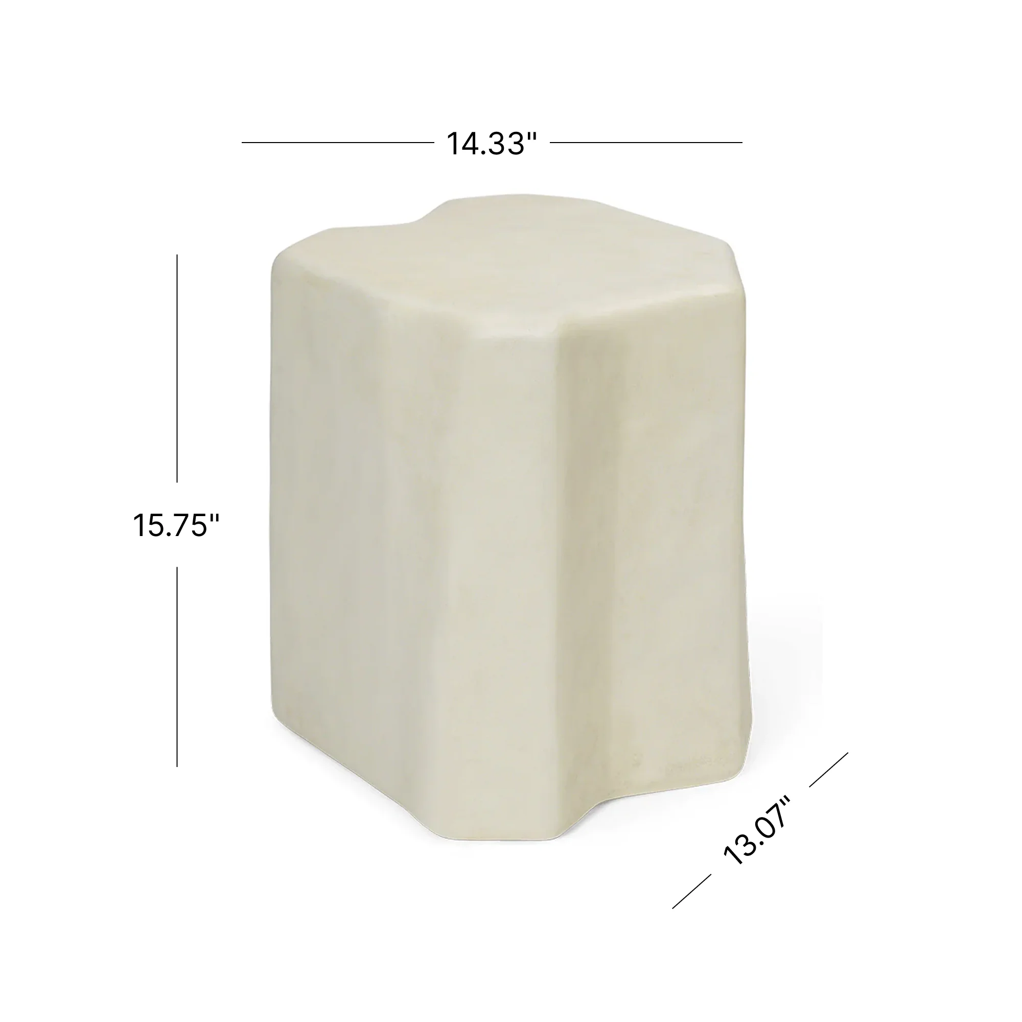 Staffa Stool - Ivory - Image 5