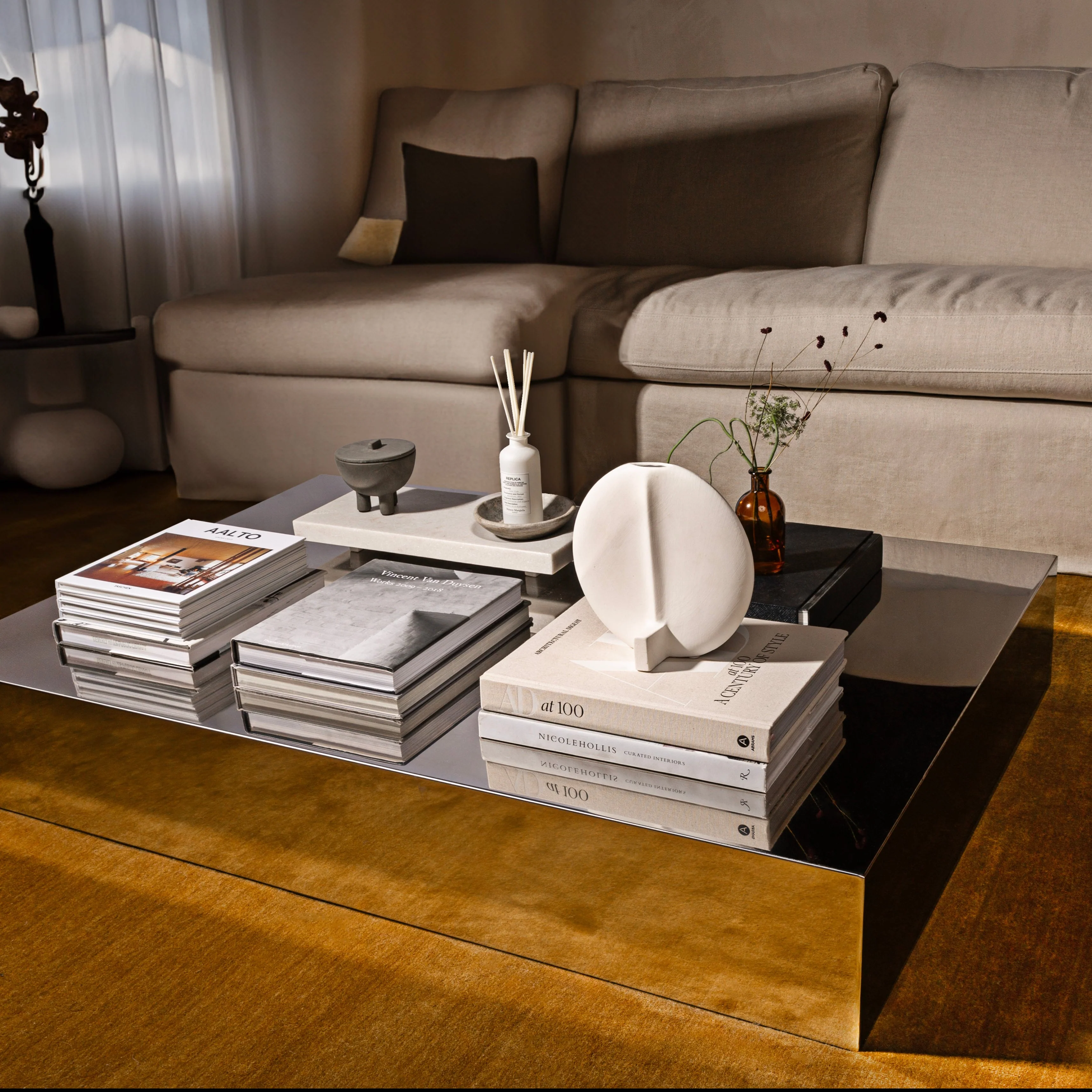 Stainless Steel Coffee Table (Customizable) - Image 3