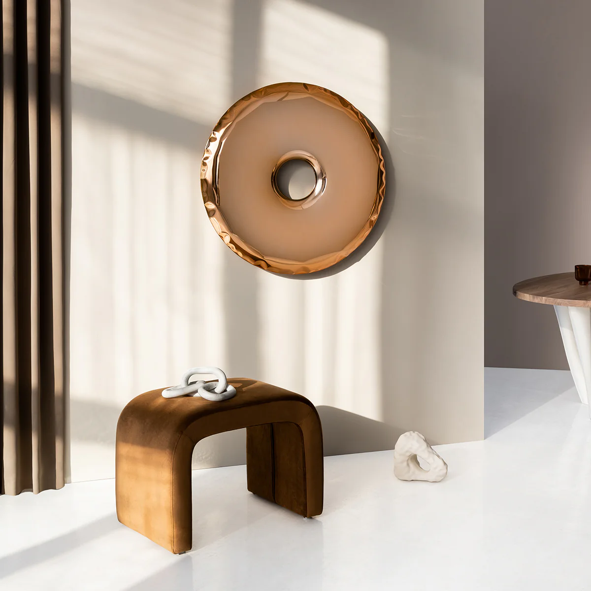 Stainless Steel Rondo 95 Wall Mirror - Image 25