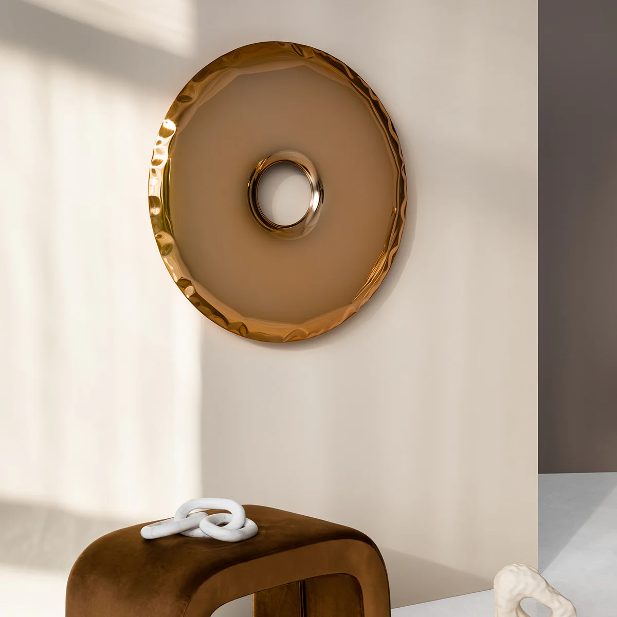 Stainless Steel Rondo 95 Wall Mirror - Image 28