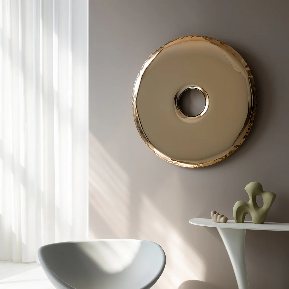 Stainless Steel Rondo 95 Wall Mirror - Image 30