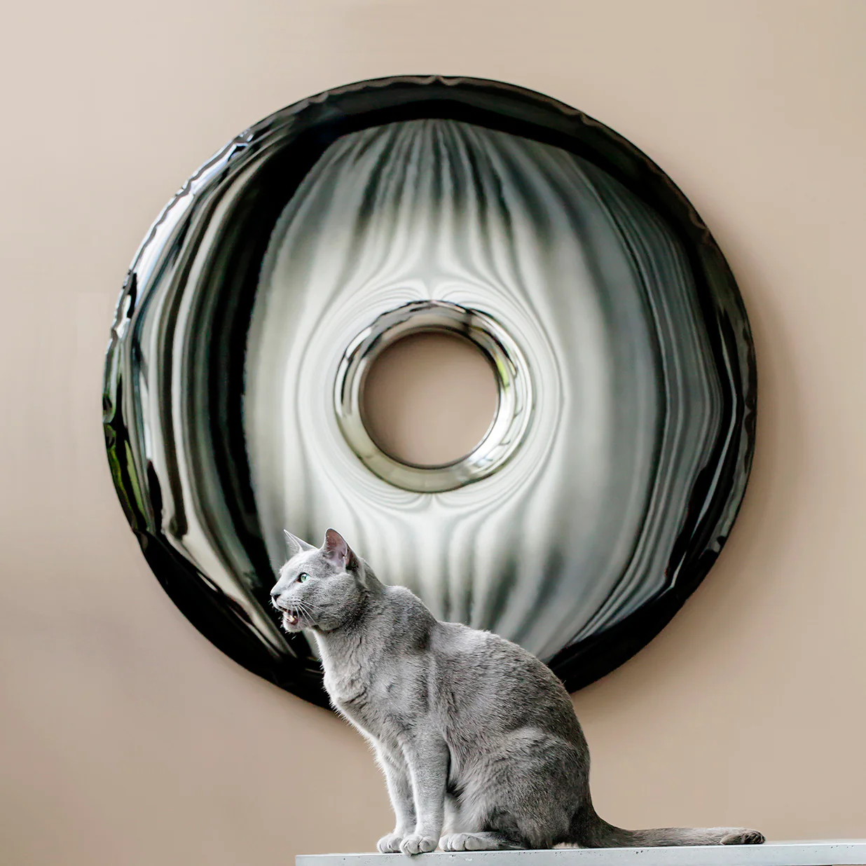 Stainless Steel Rondo 95 Wall Mirror - Image 36