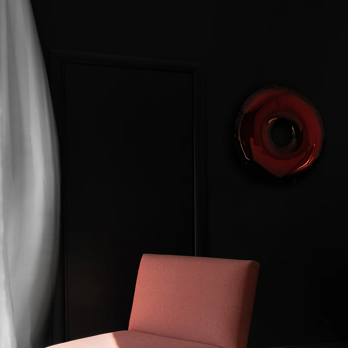 Stainless Steel Rondo 95 Wall Mirror - Image 40