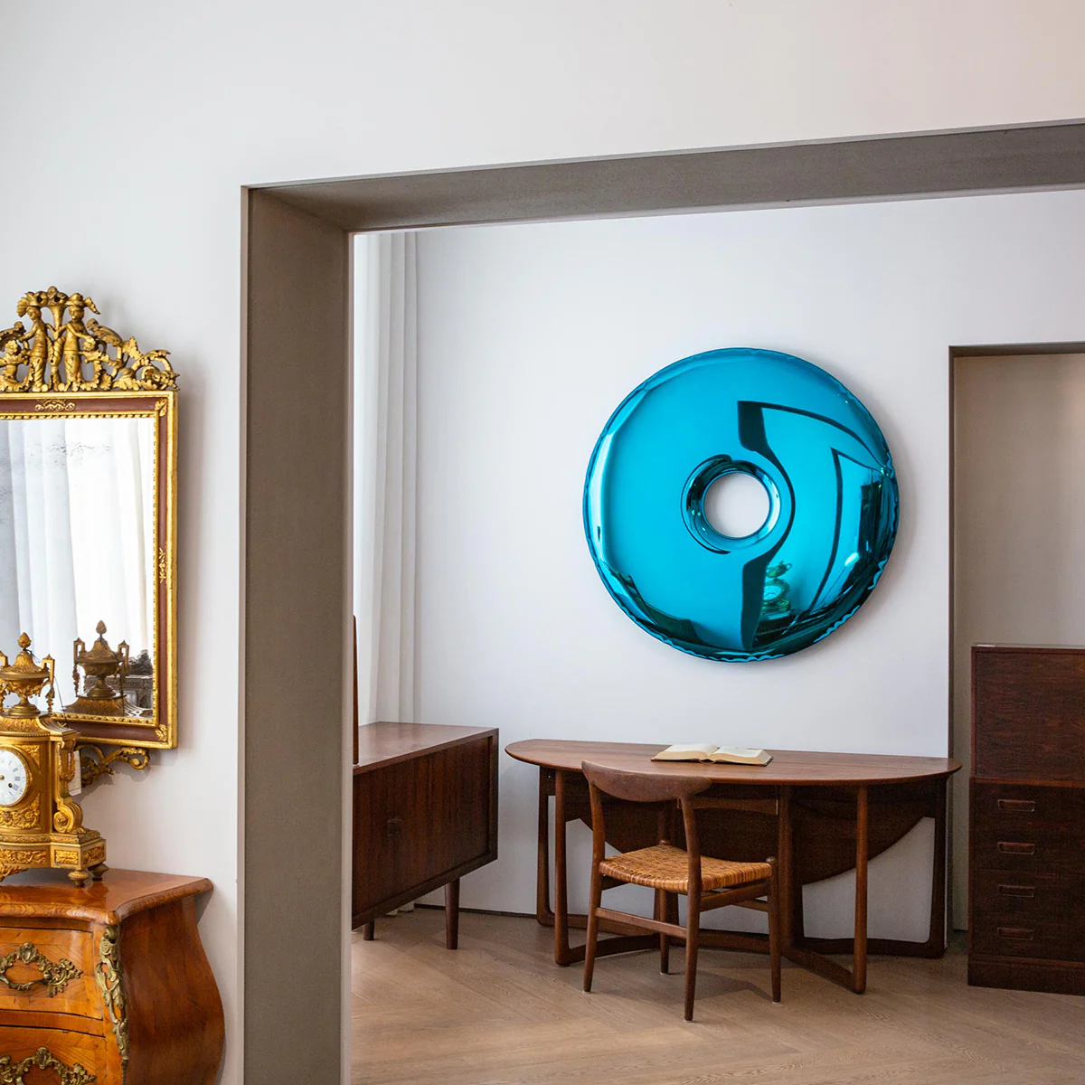 Stainless Steel Rondo 95 Wall Mirror - Image 8