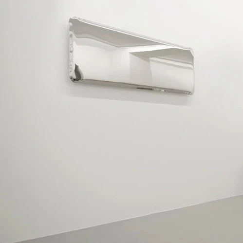 Stainless Steel Tafla QC Sculptural Wall Mirror (Customizable) - Image 10