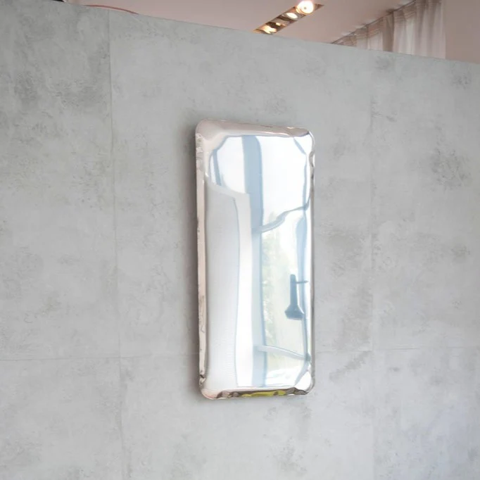 Stainless Steel Tafla QC Sculptural Wall Mirror (Customizable) - Image 3