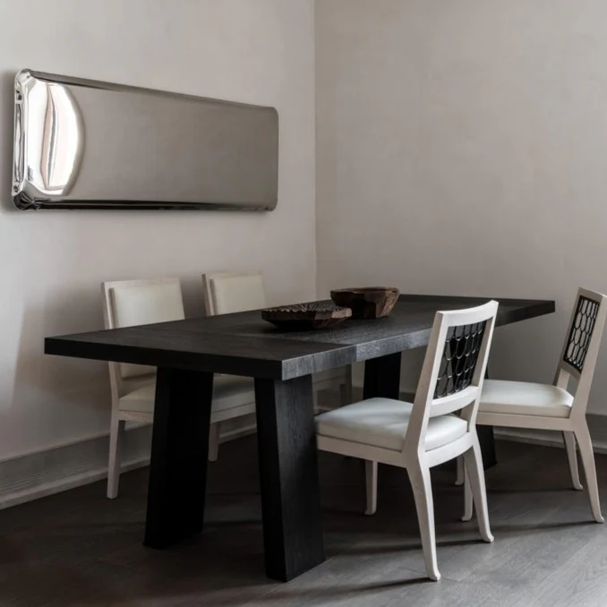 Stainless Steel Tafla QC Sculptural Wall Mirror (Customizable) - Image 4