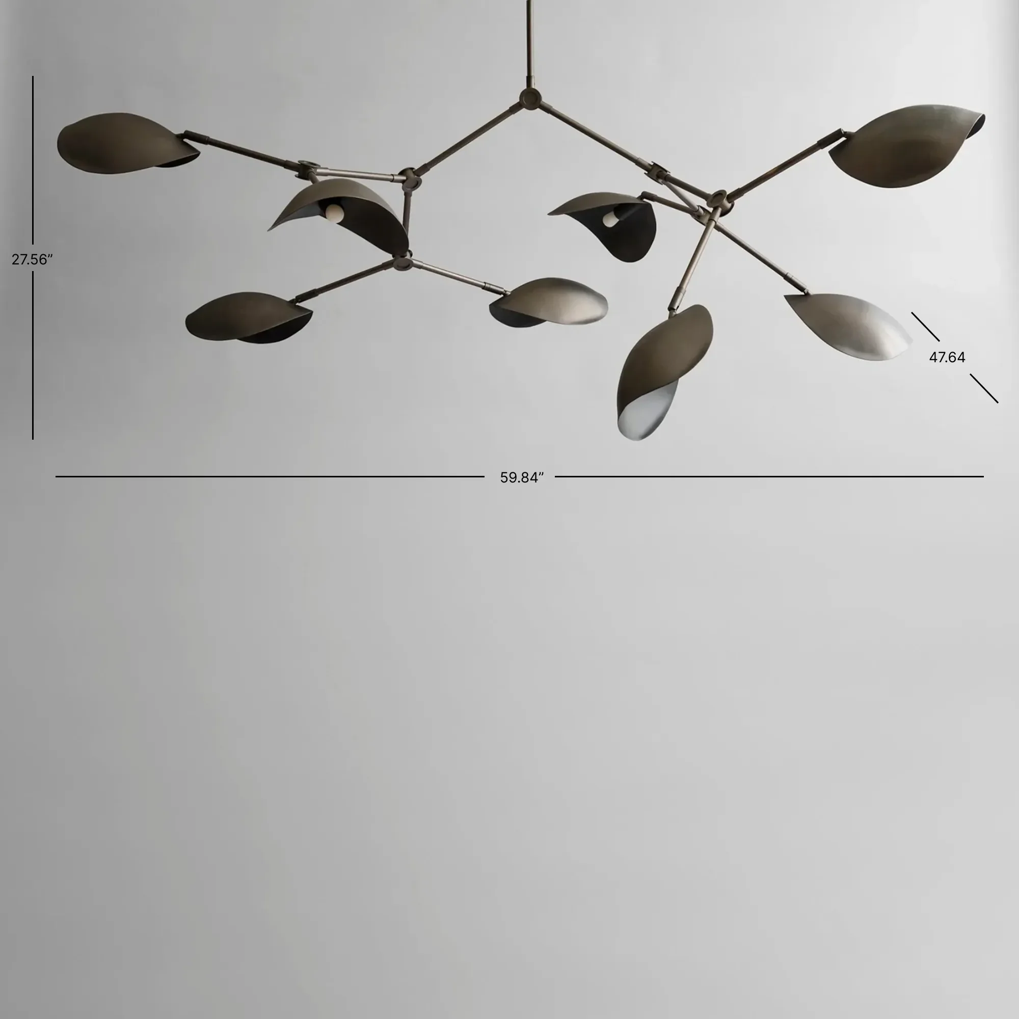 Stingray Chandelier - Bronze - UL - Image 9