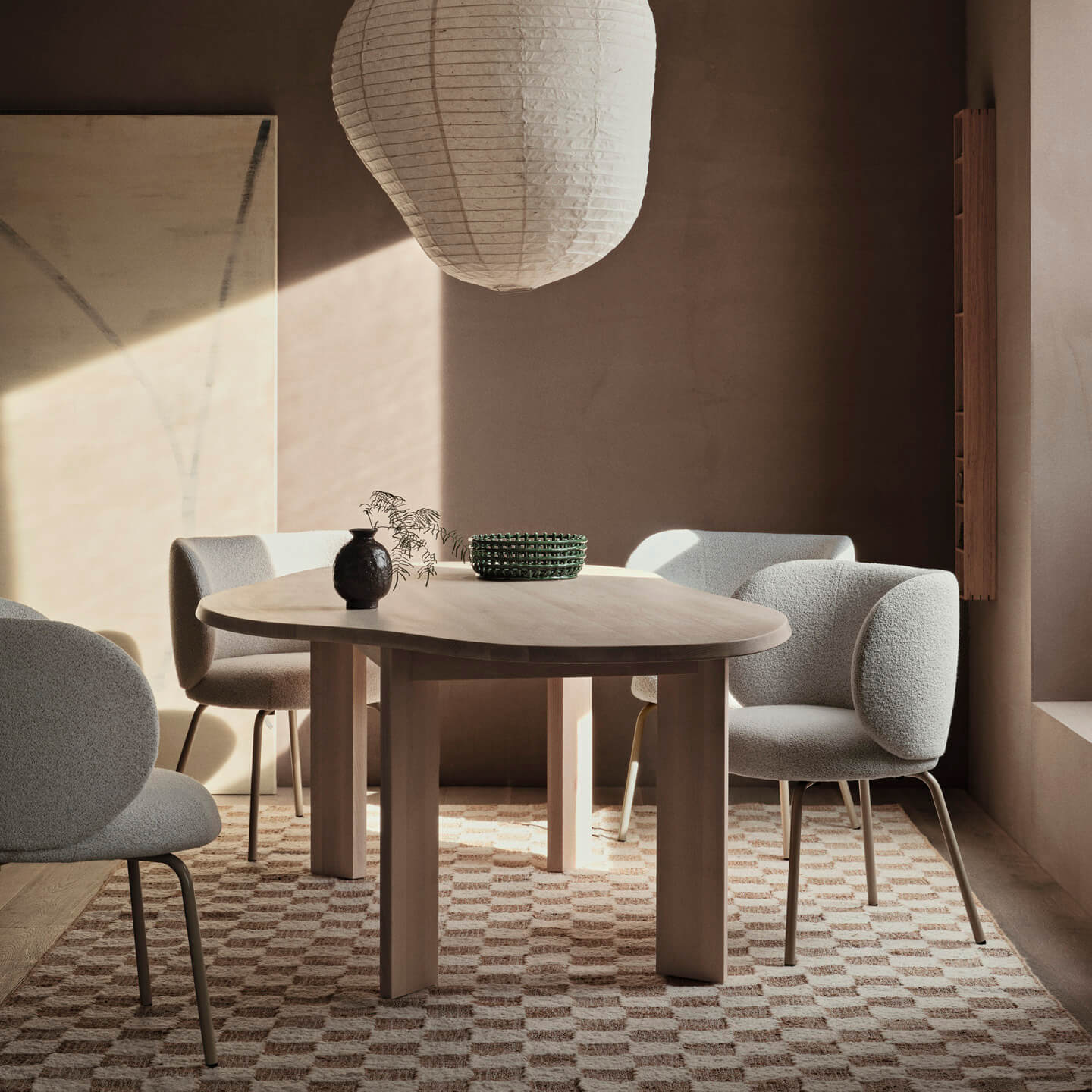 Tarn Dining Table - 220 - White Oiled Beech - Image 2