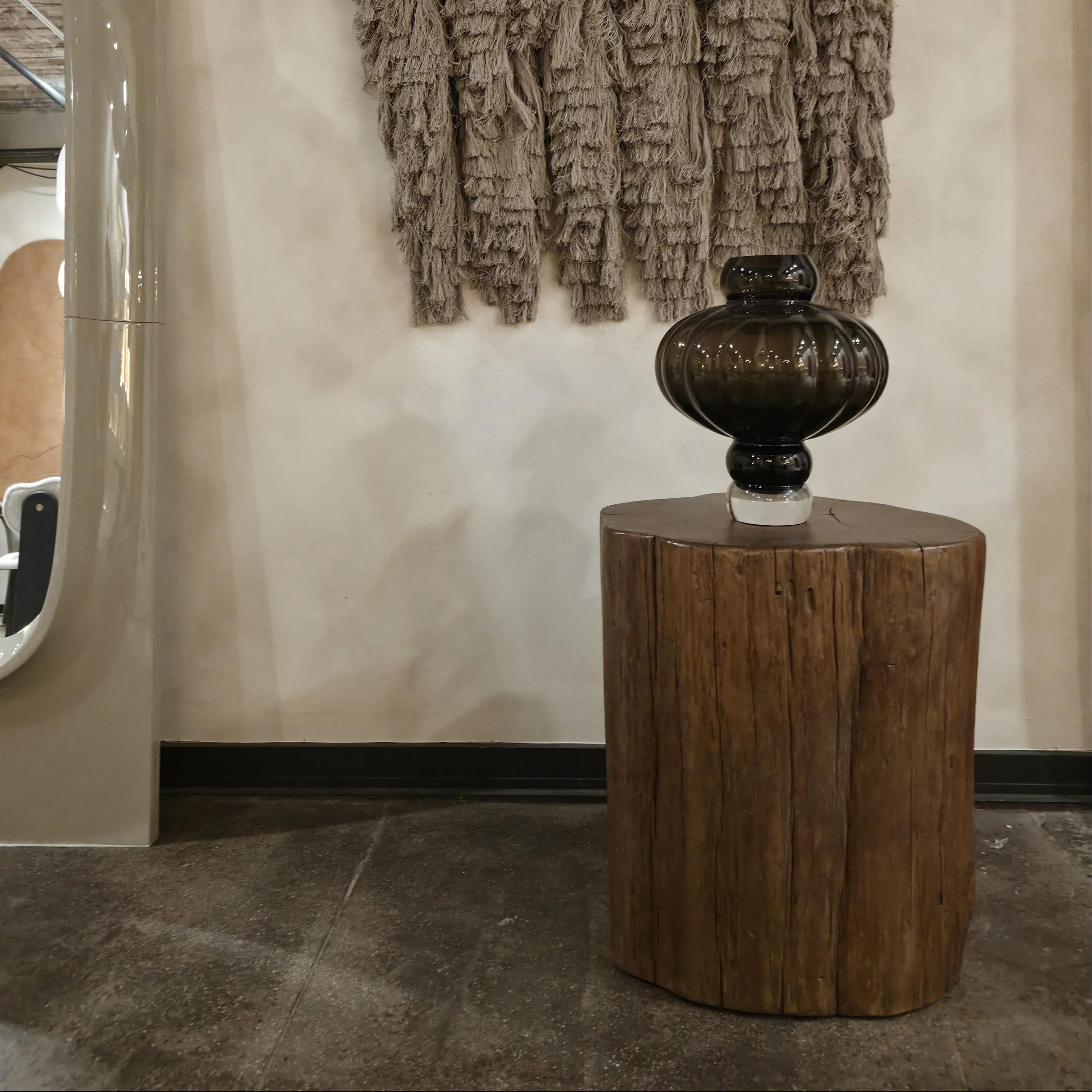 Teak Live Edge Stump Stool - Image 2