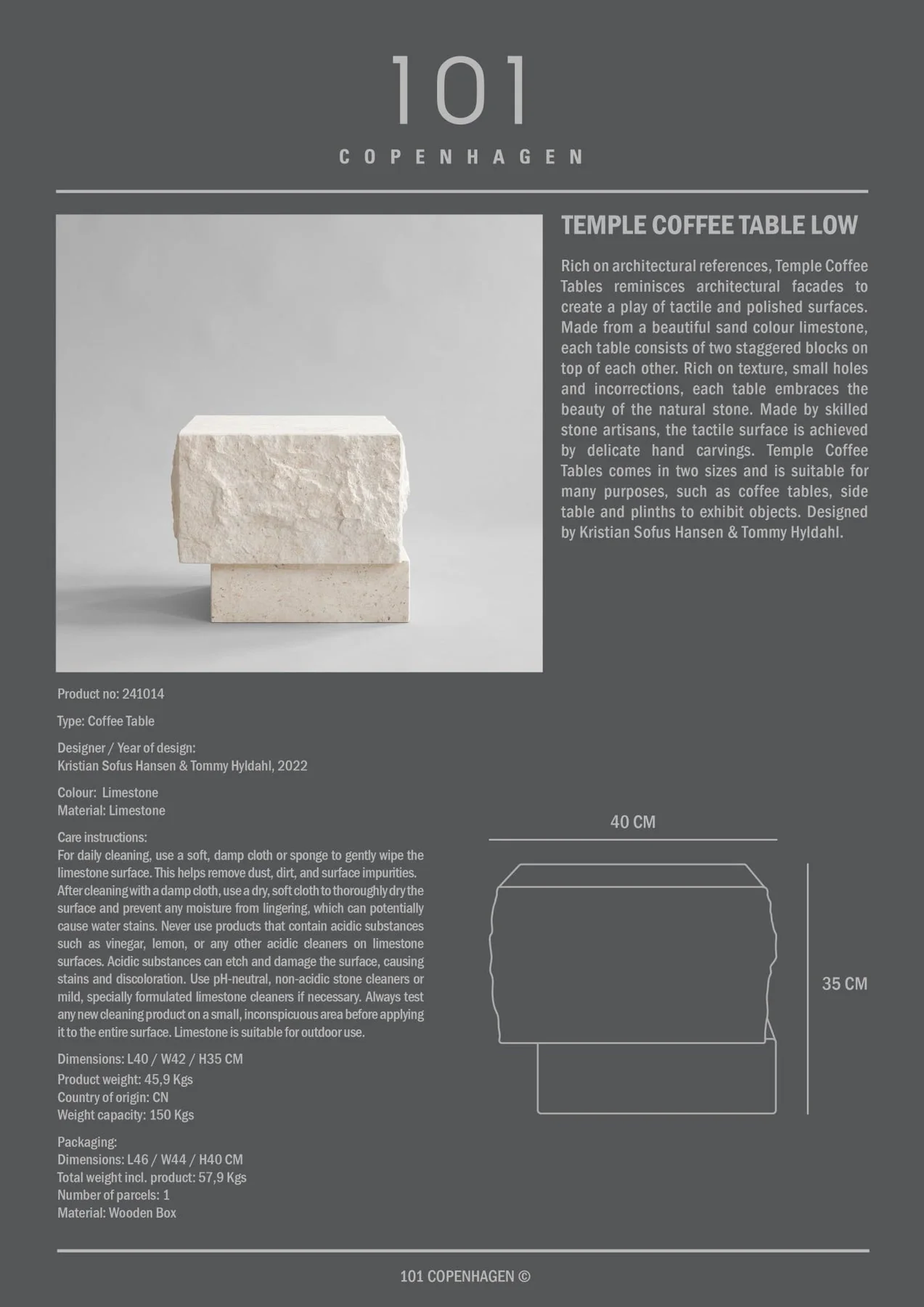Temple Coffee Table, Low - Image 7