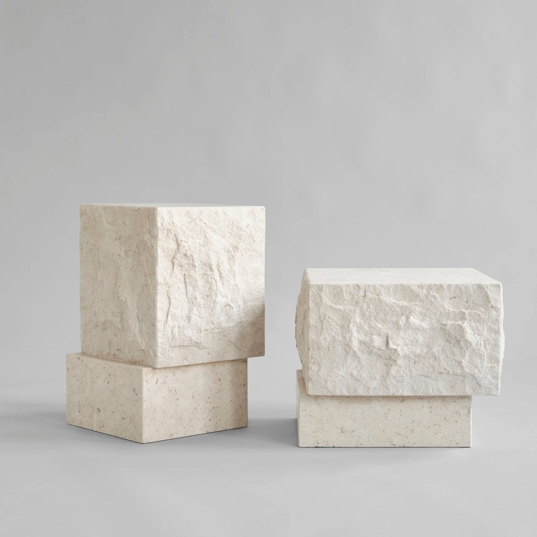 Temple Coffee Table, Tall - Limestone - Image 7