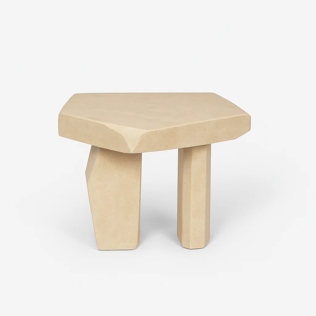 Terra Plastered Side Table - Image 3