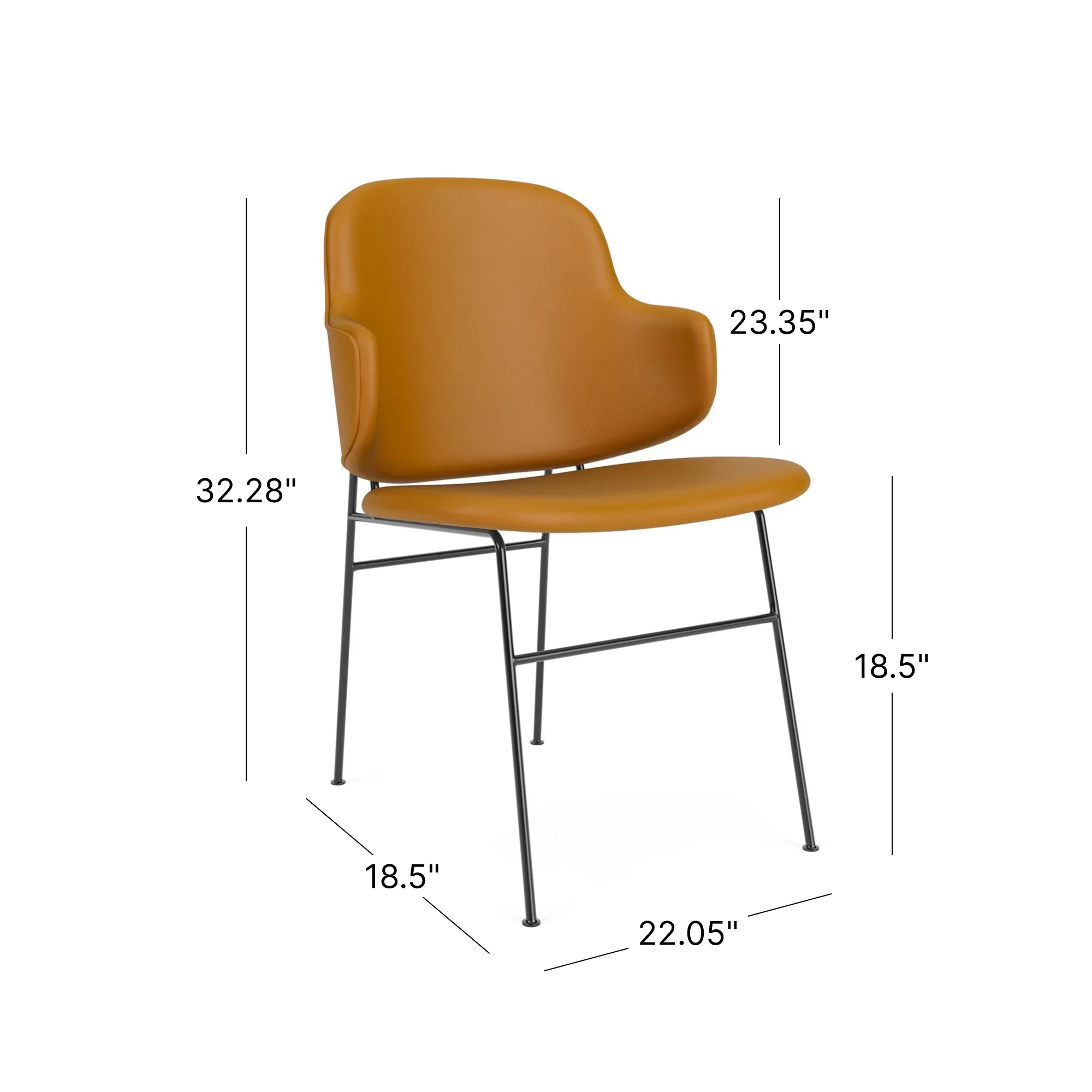 The Penguin Dining Chair, Fully Upholstered - Image 4