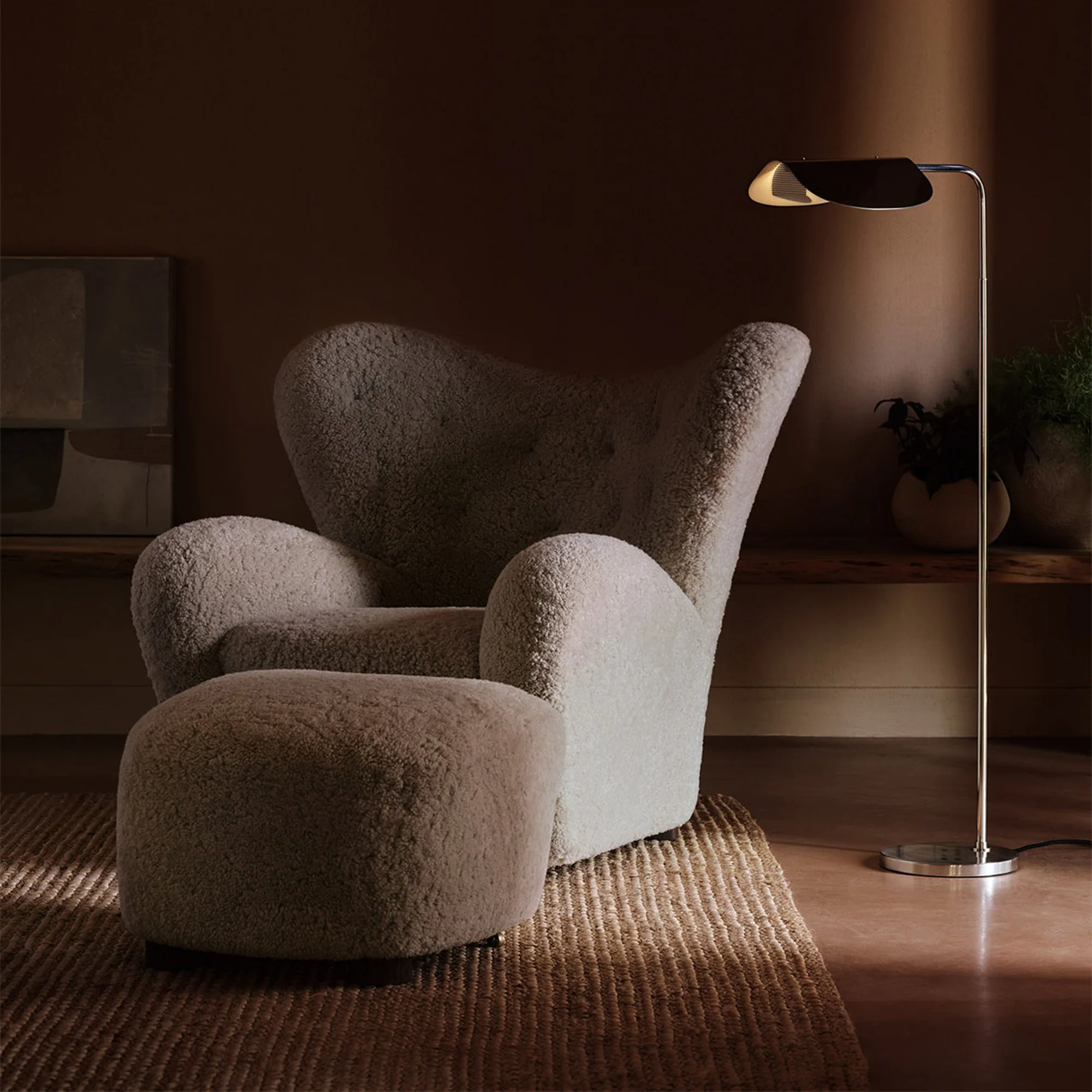 The Tired Man Ottoman - Sheepskin - Image 3